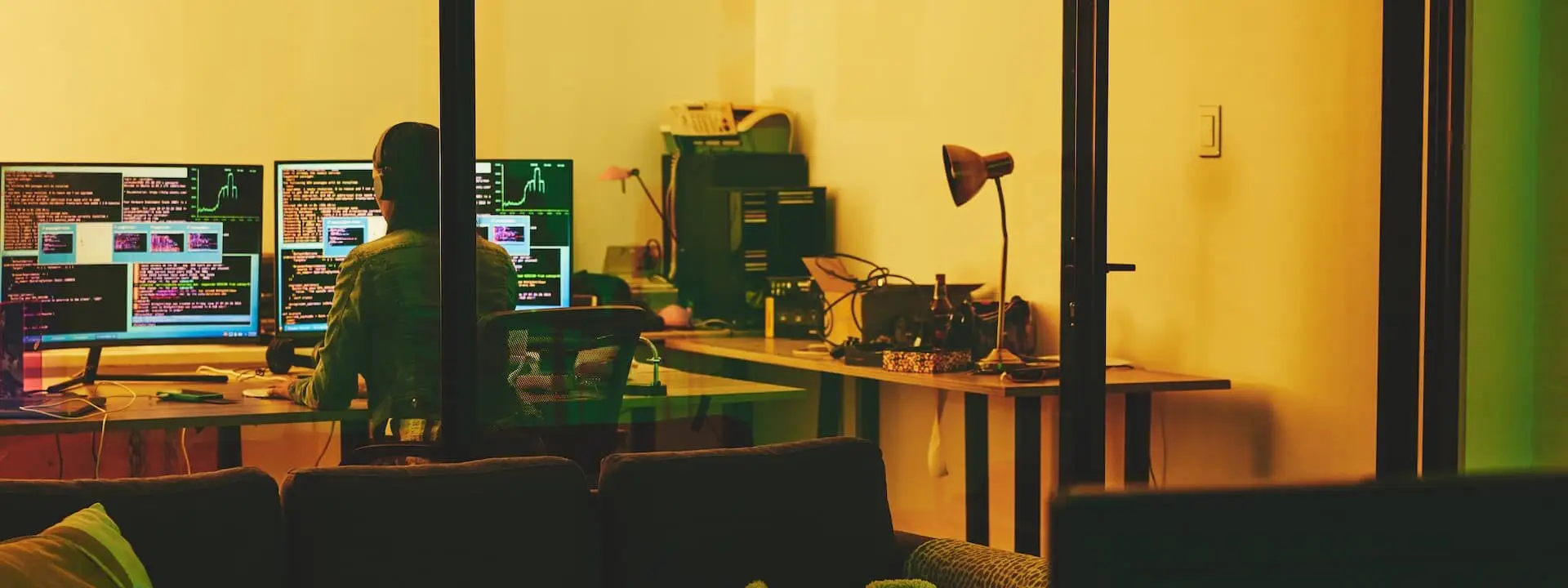 Ekranda kod satırları